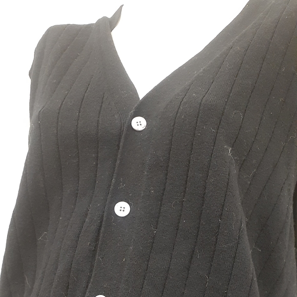 CLUB Room Charter Club Lambswool Vest black sz M L - Picture 12 of 12